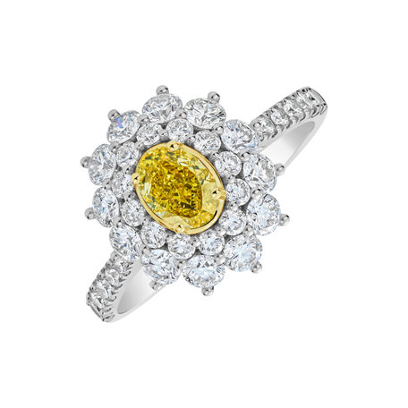 Prsteň s diamantmi Soleil Royale