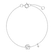 Náramok s diamantom Curly Letter B2