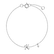 Náramok s diamantom Curly Letter K2