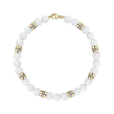 Náramok s diamantmi a achátmi Moonlace