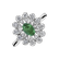 Prsteň s diamantmi a smaragdom Starlight Bloom2