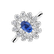 Prsteň s diamantmi a tanzanitom Starlight Bloom2