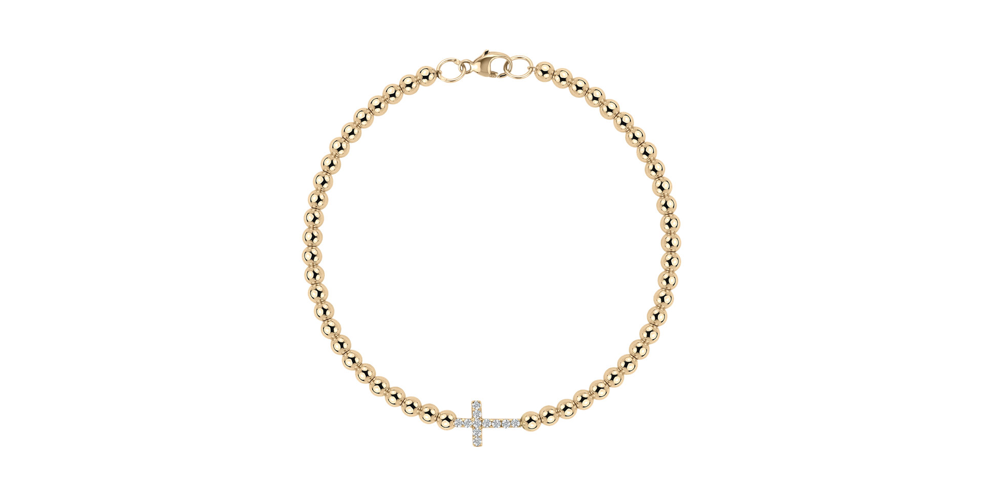 Náramok s diamantmi Cure of Cross