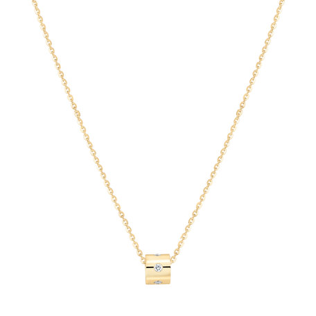 Náhrdelník s diamantmi Glittering Line