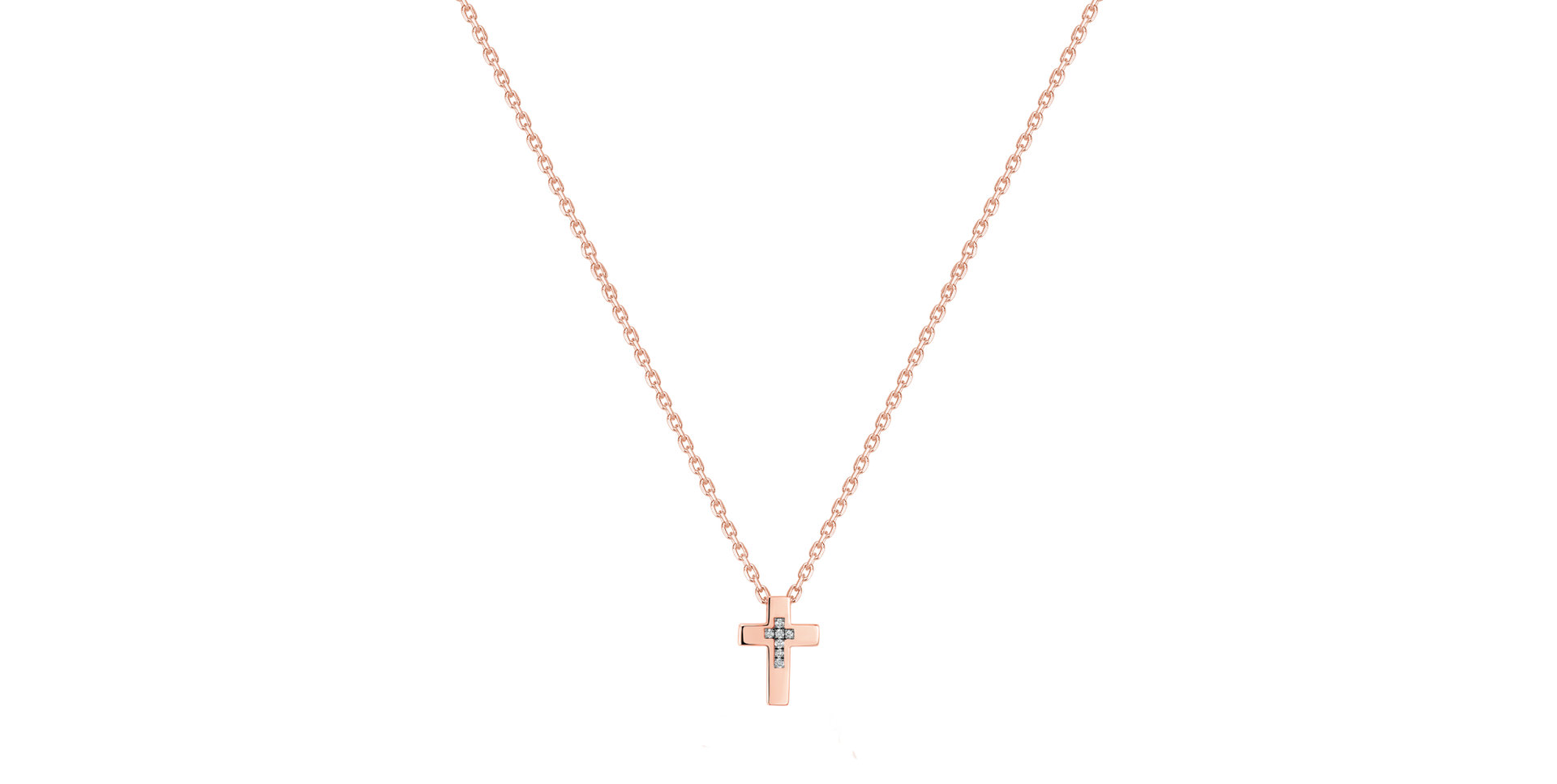 Náhrdelník s diamanti Shinny Cross