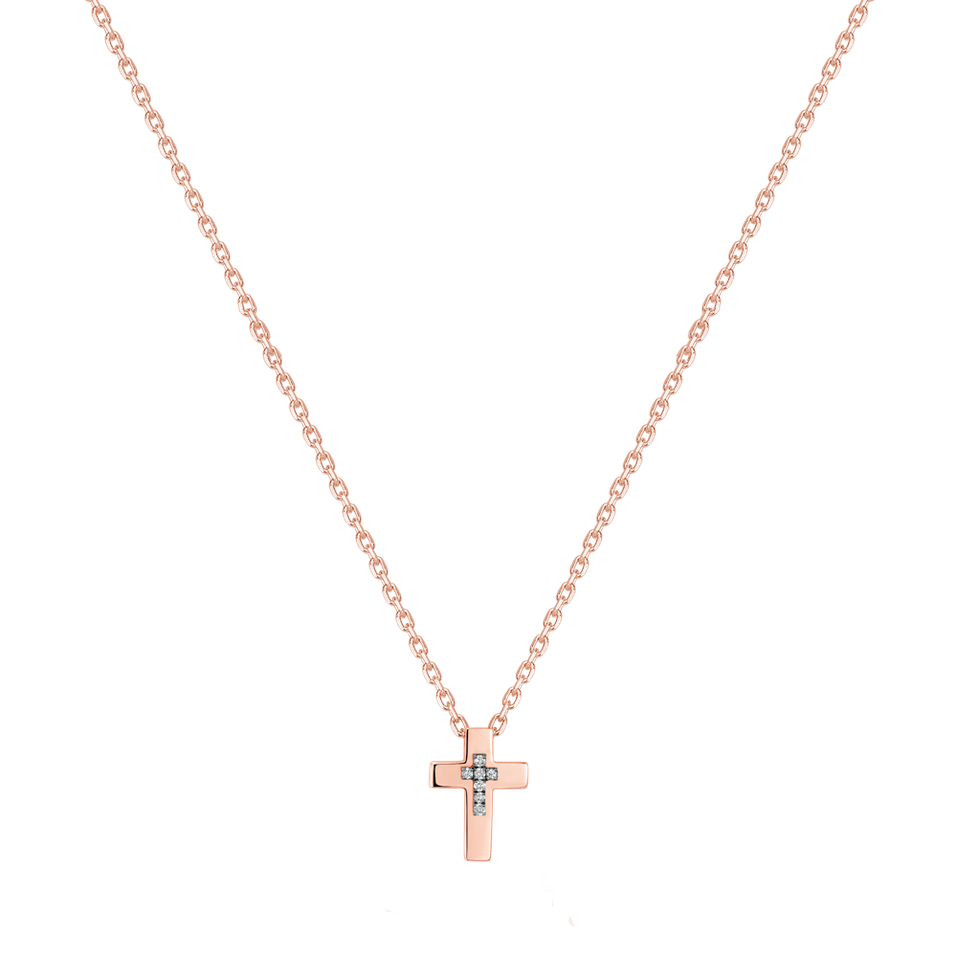 Náhrdelník s diamanti Shinny Cross