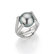 Prsten s diamanty a perlou Wave4