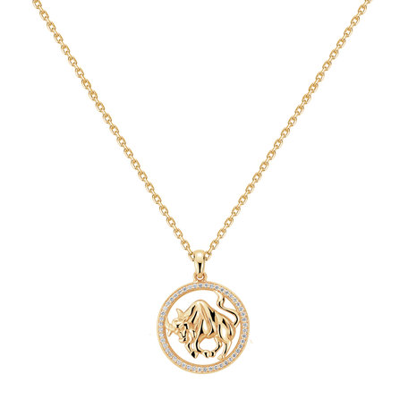 Náhrdelník s diamantmi Starlit Zodiac Taurus