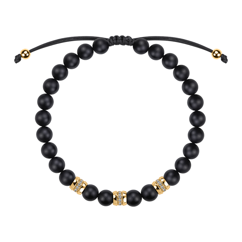 Náramok s diamantmi a achátmi Stillstorm