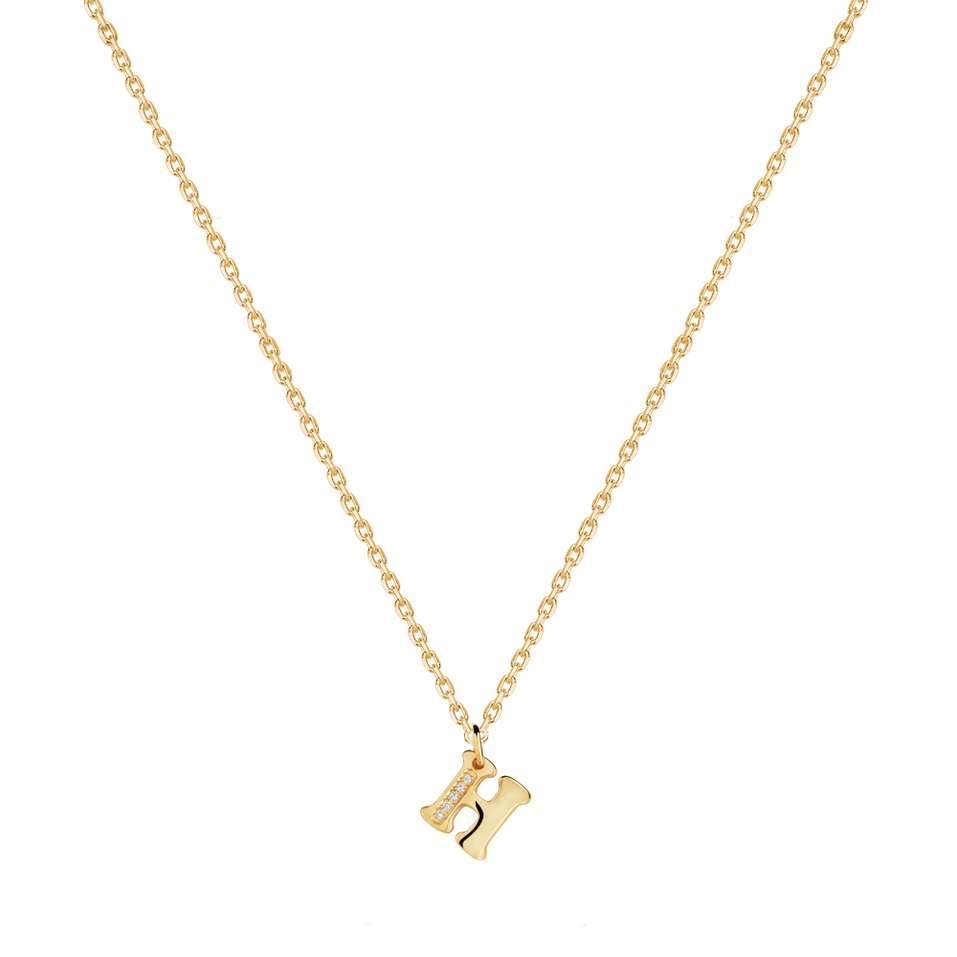 Náhrdelník s diamantmi Dream Letter H
