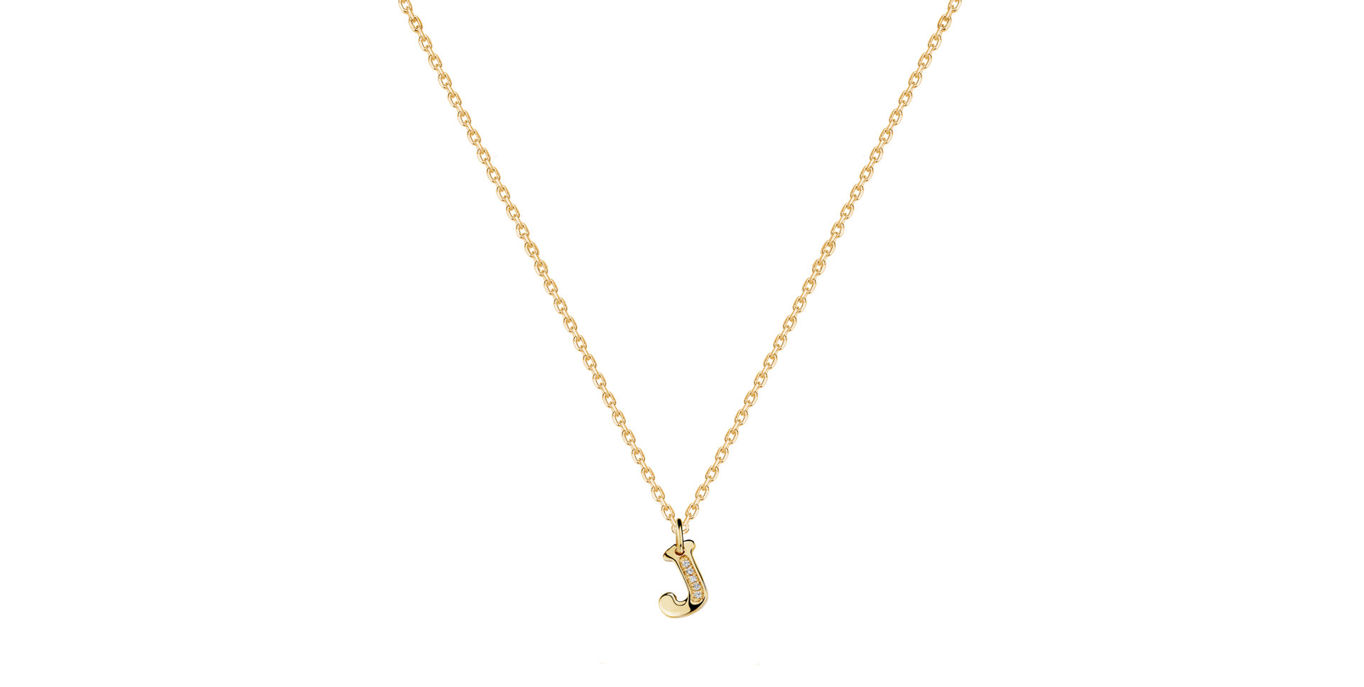 Náhrdelník s diamantmi Dream Letter J