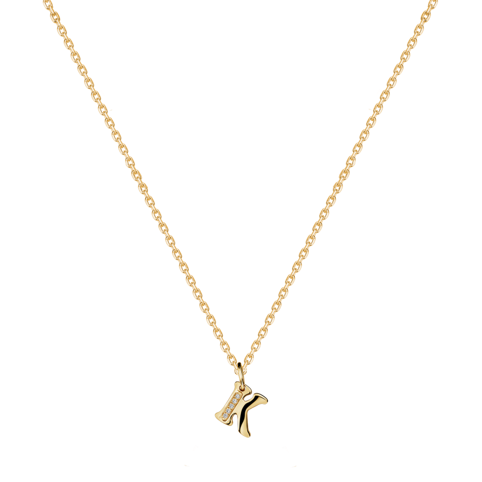 Náhrdelník s diamantmi Dream Letter K