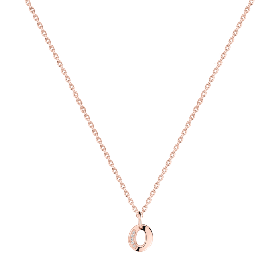Náhrdelník s diamantmi Dream Letter O