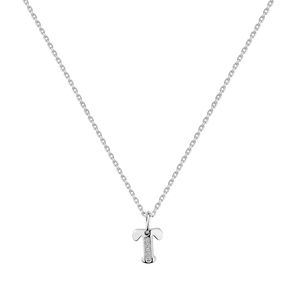 Náhrdelník s diamantmi Dream Letter T