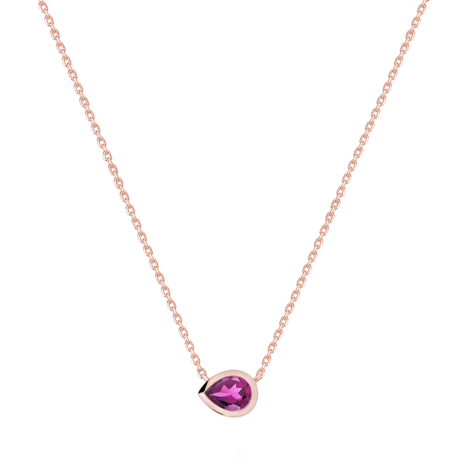Náhrdelník s rhodolitom Solara Drop