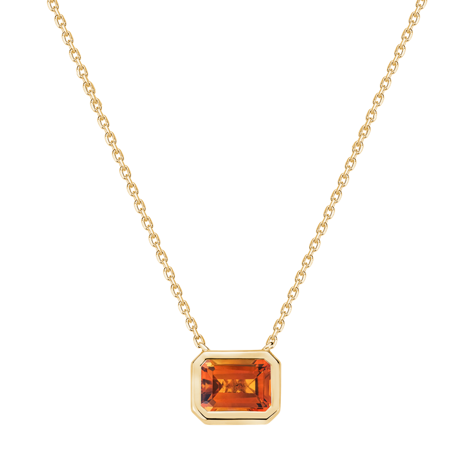 Náhrdelník s citrínom Aurum Breeze