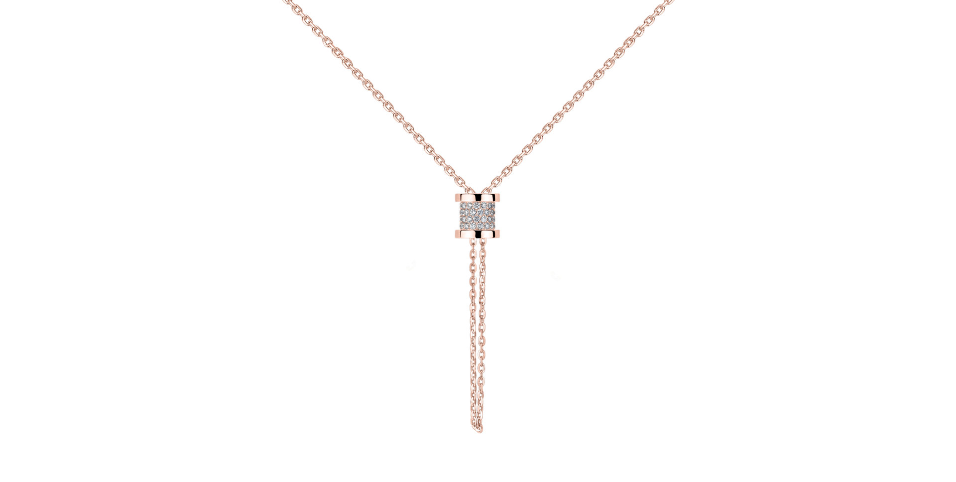 Náhrdelník s diamantmi Timeless Spiral