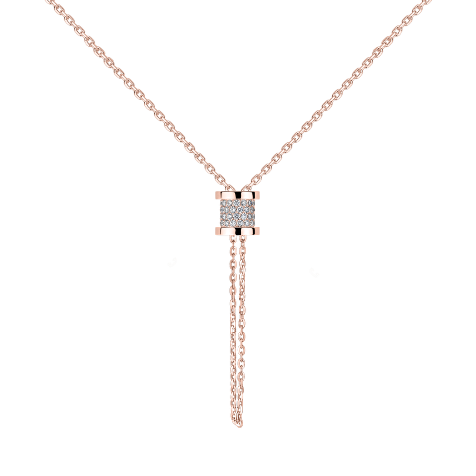 Náhrdelník s diamantmi Timeless Spiral
