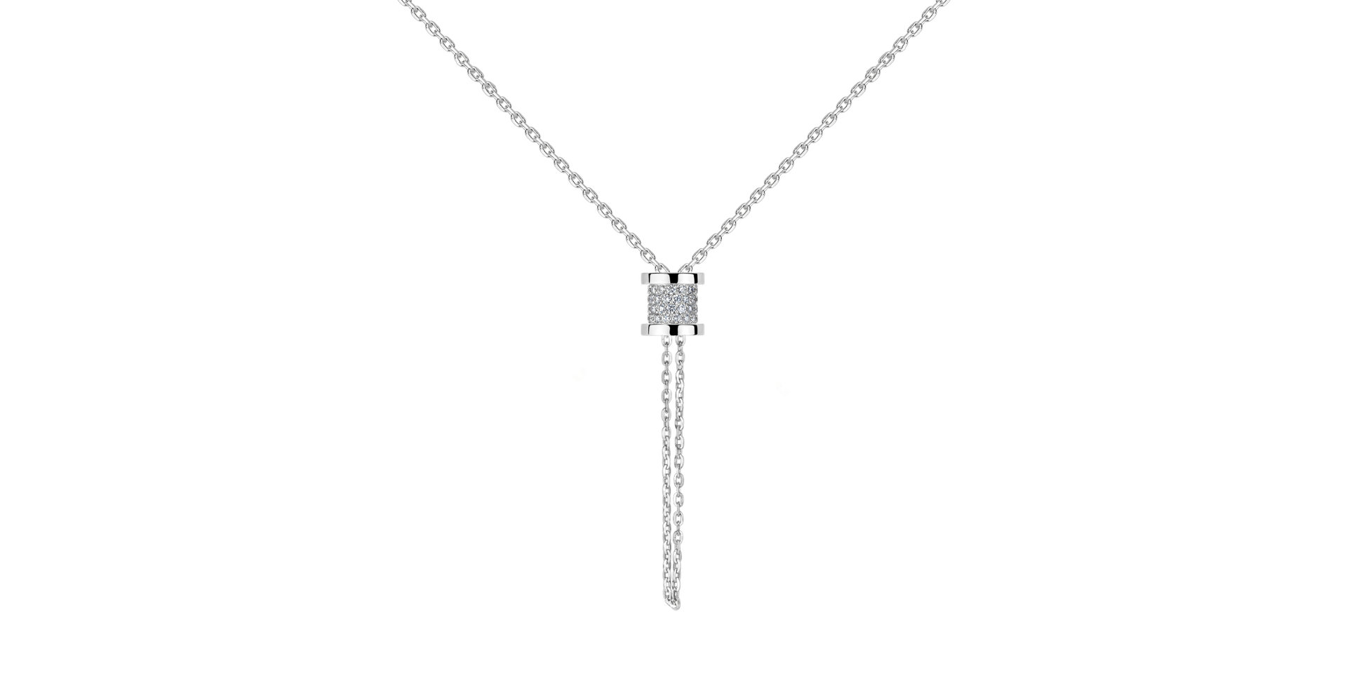 Náhrdelník s diamantmi Timeless Spiral