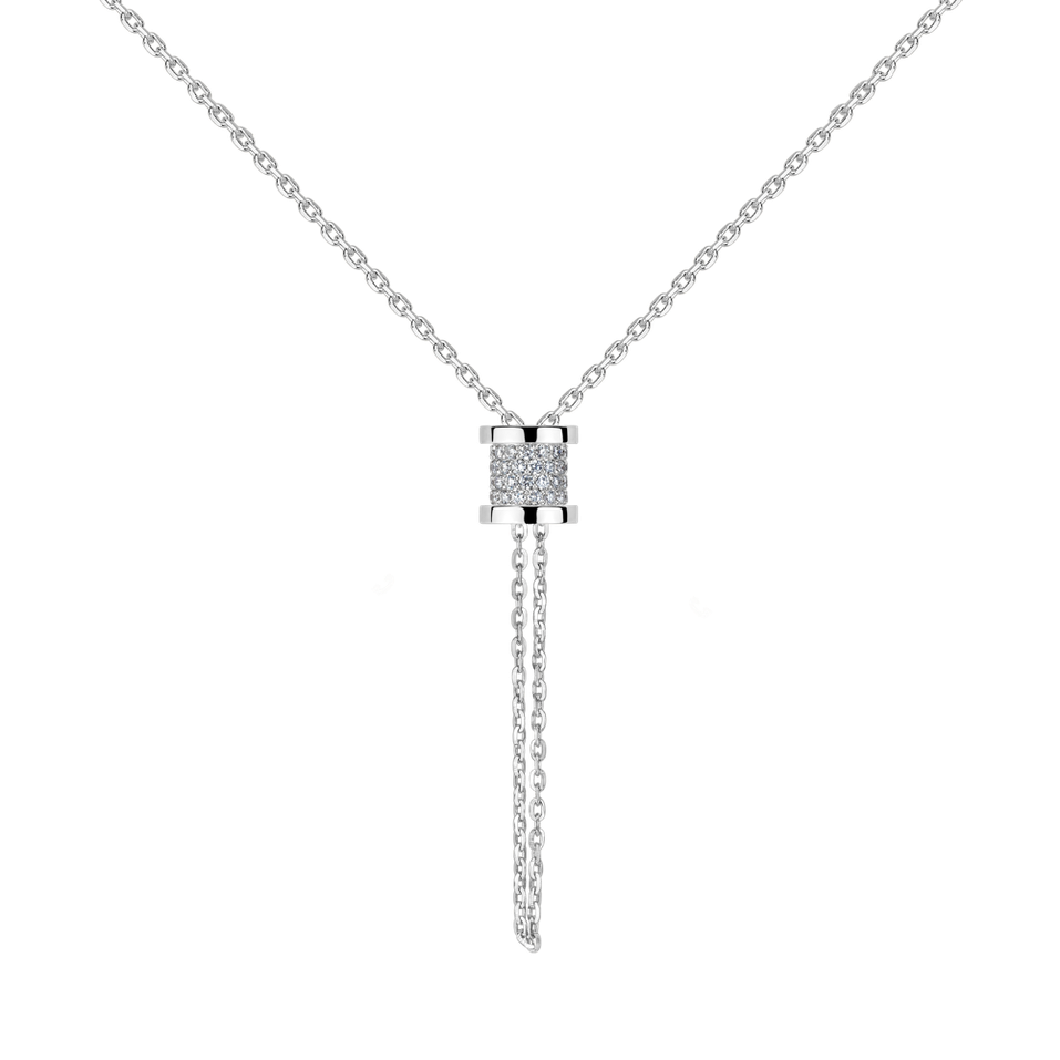 Náhrdelník s diamantmi Timeless Spiral