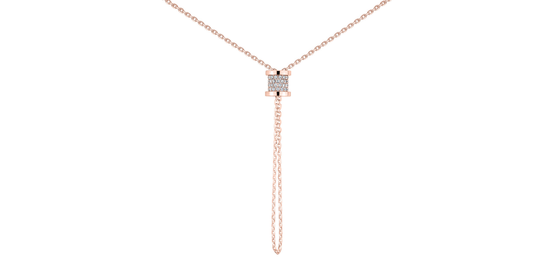 Náhrdelník s diamantmi Timeless Spiral