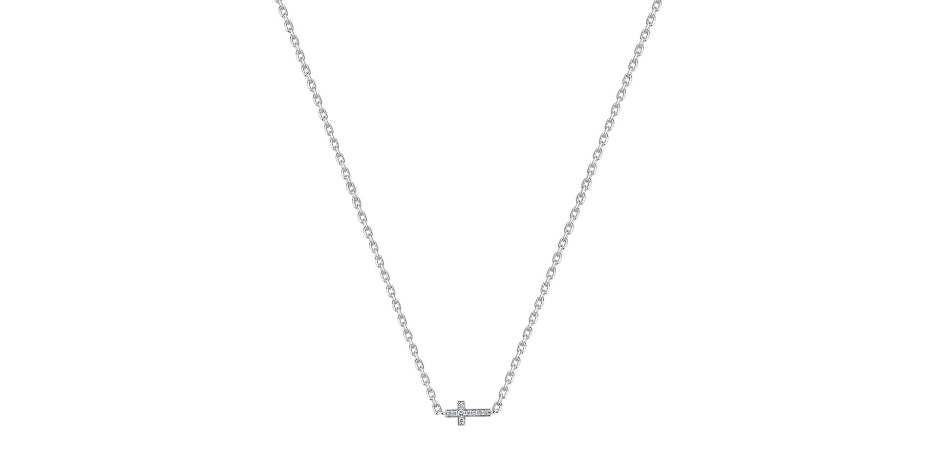 Náhrdelník s diamantmi Cross