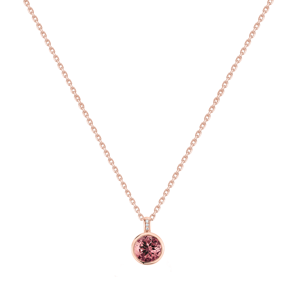 Náhrdelník s diamantmi a turmalínom Regal Elegance