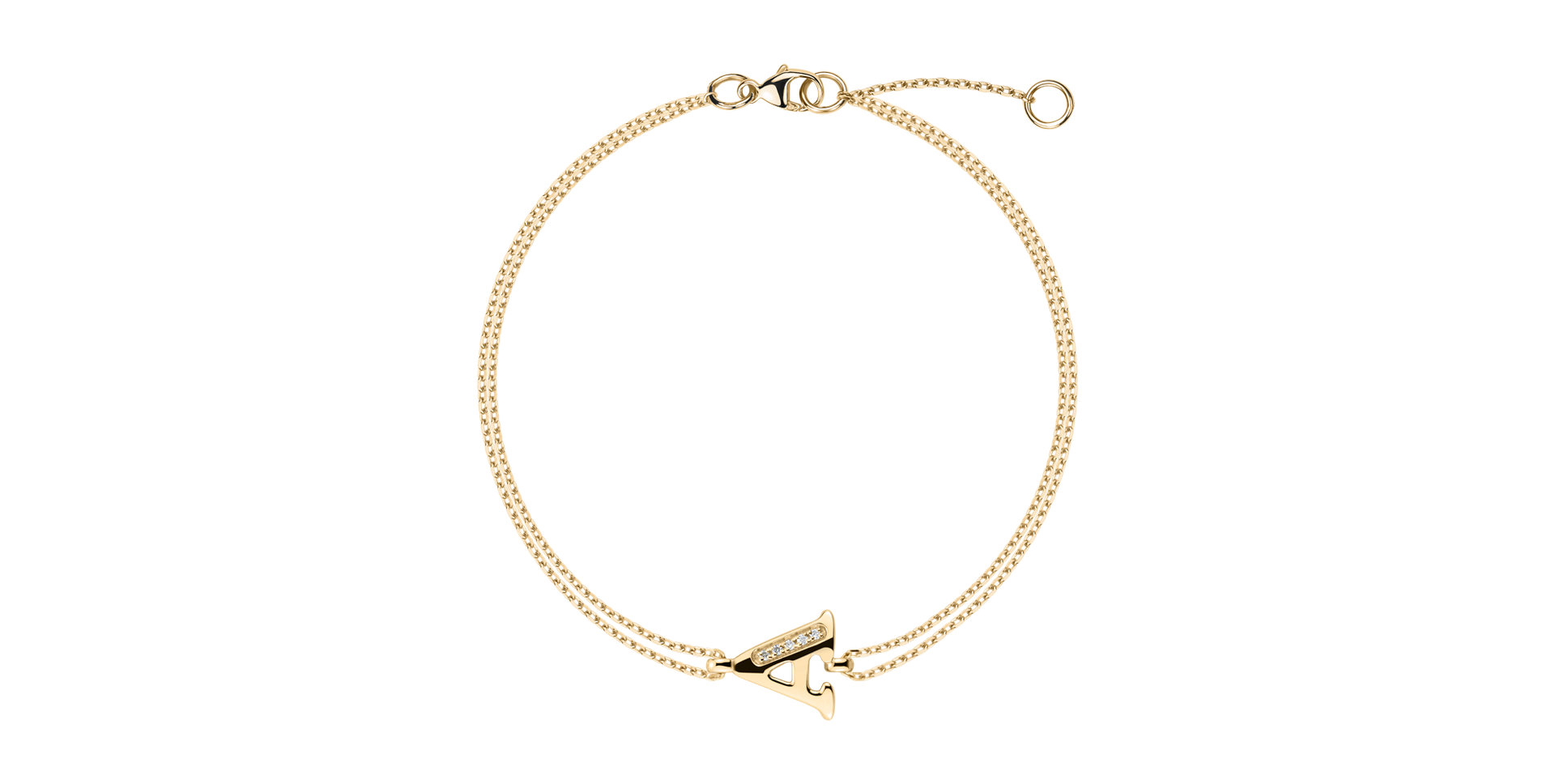 Náramok s diamantmi Alluring Letter