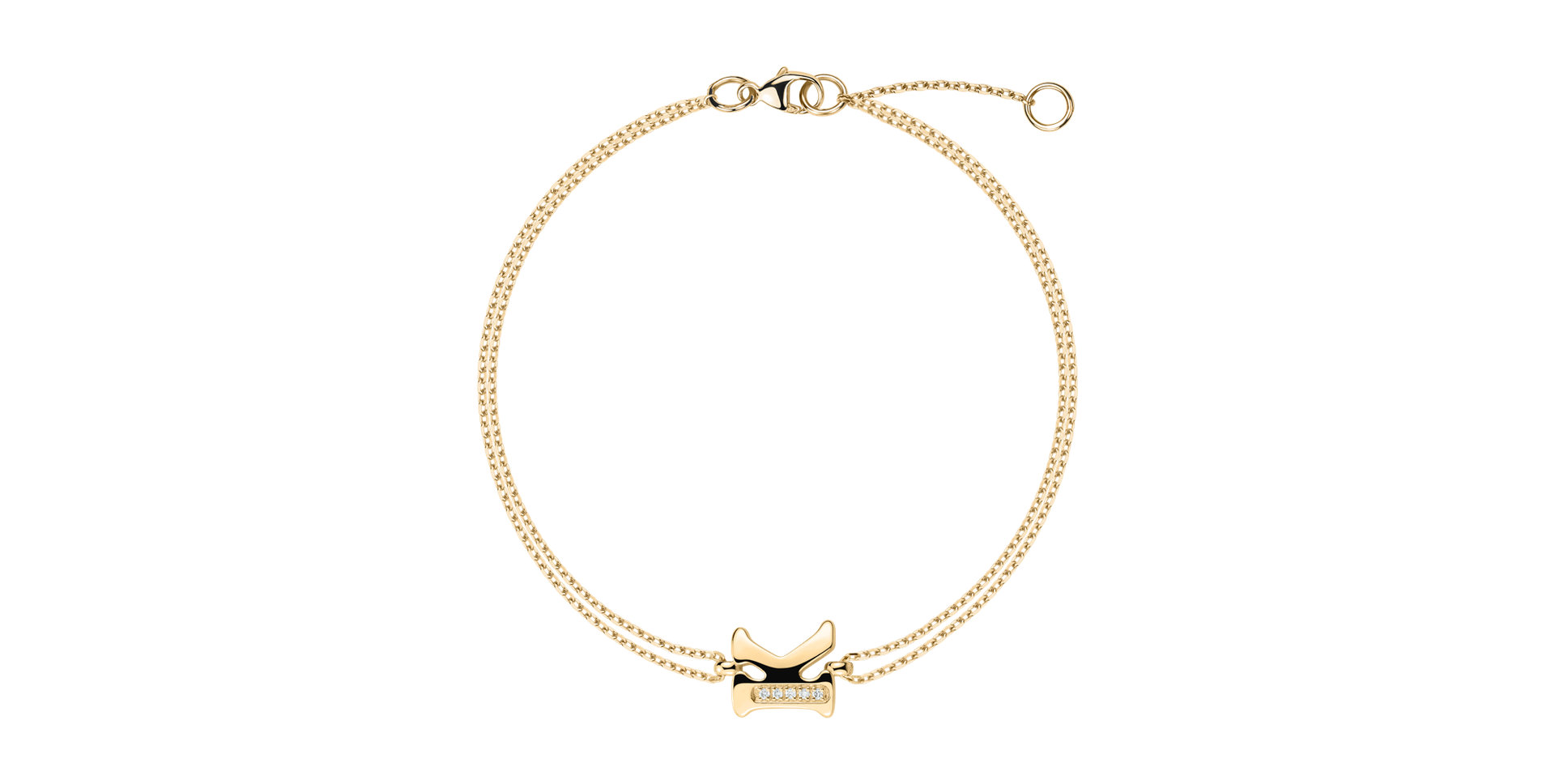 Náramok s diamantmi Alluring Letter