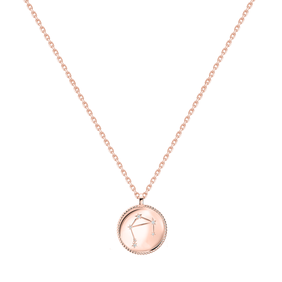 Náhrdelník s diamantmi Zodiac Sign Libra