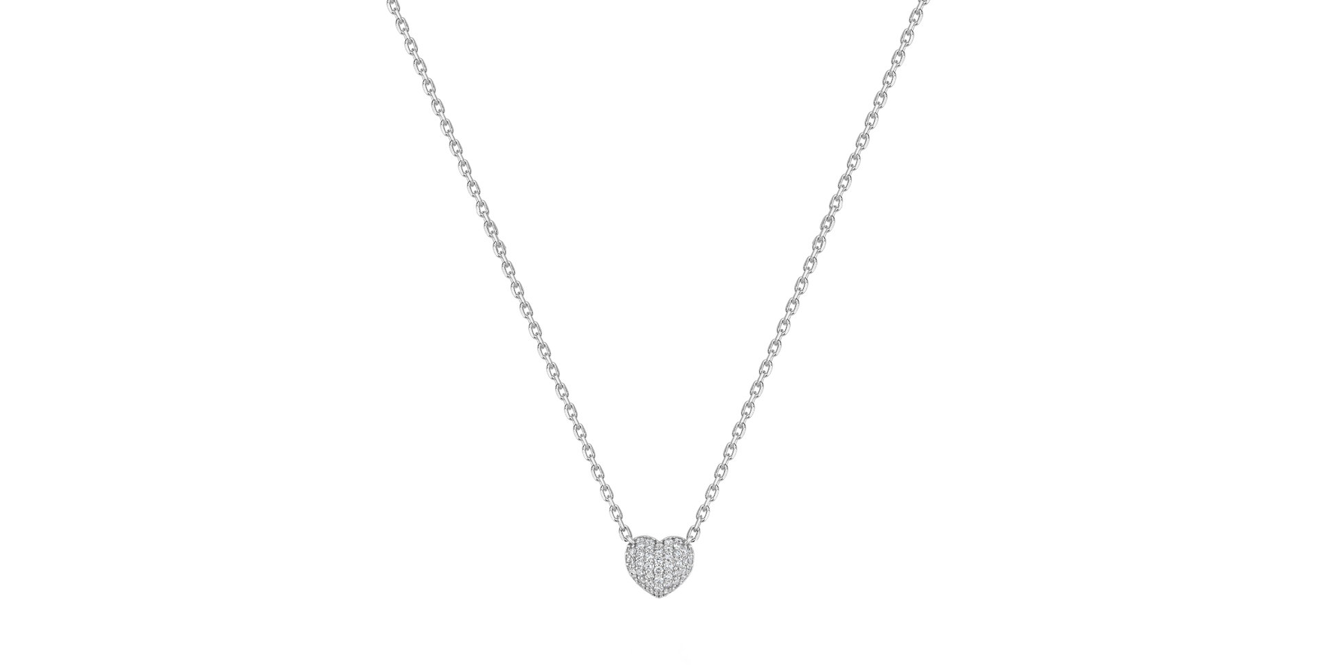 Náhrdelník s diamantmi Express your love