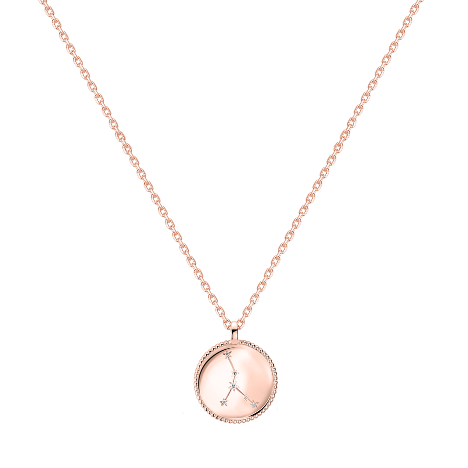 Náhrdelník s diamantmi Zodiac Sign Cancer