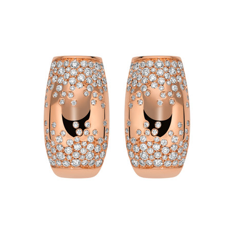 Náušnice s diamantmi Love Nest