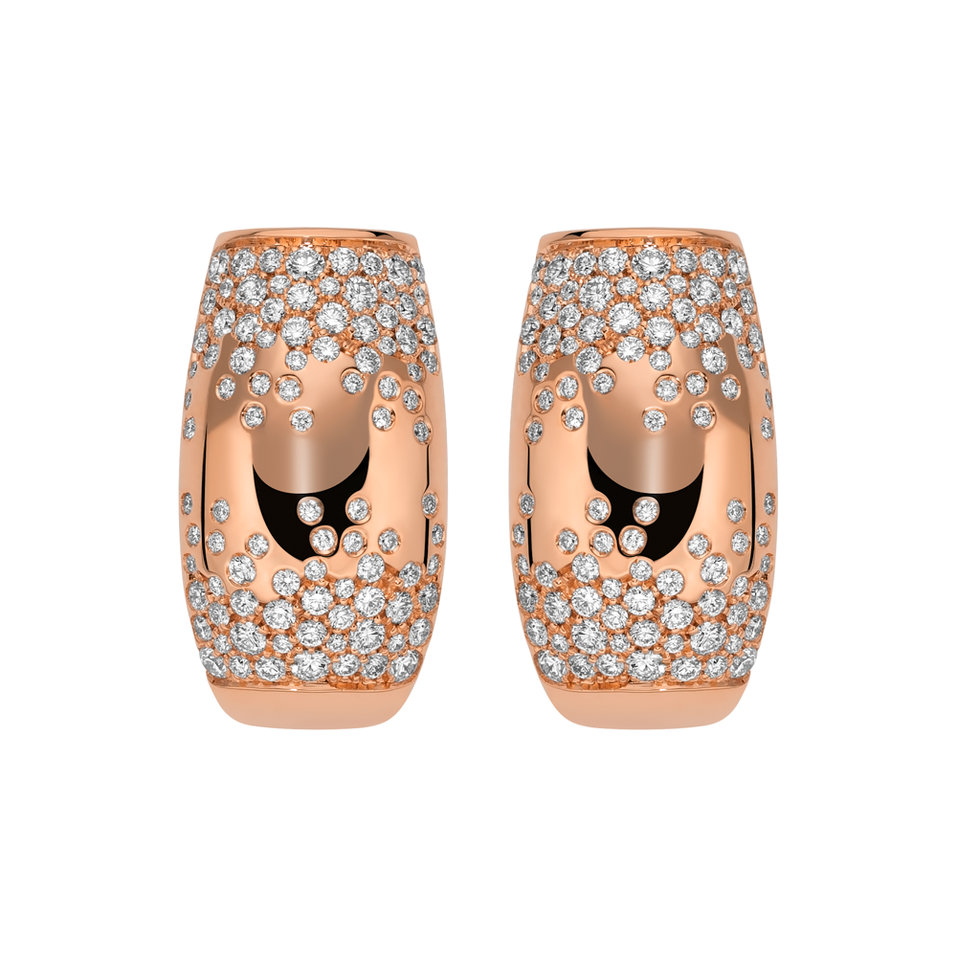 Náušnice s diamantmi Love Nest