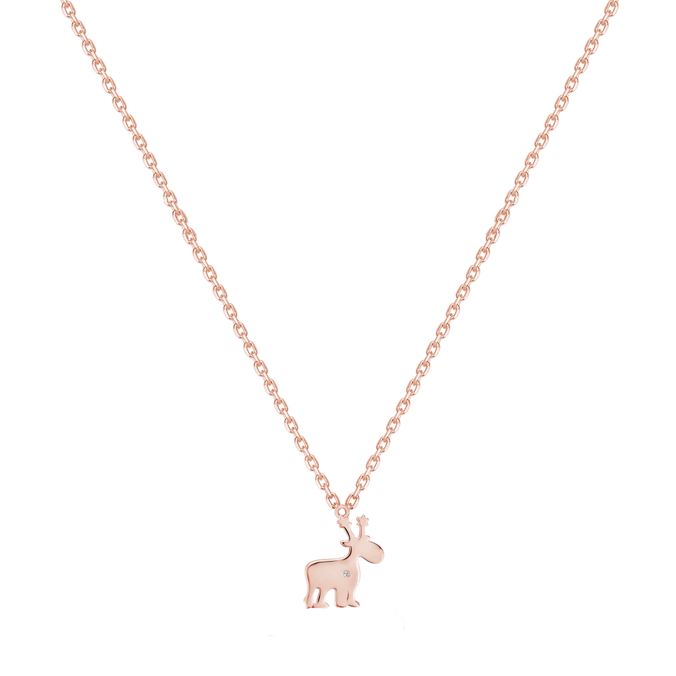 Náhrdelník s diamantom Christmas Friend