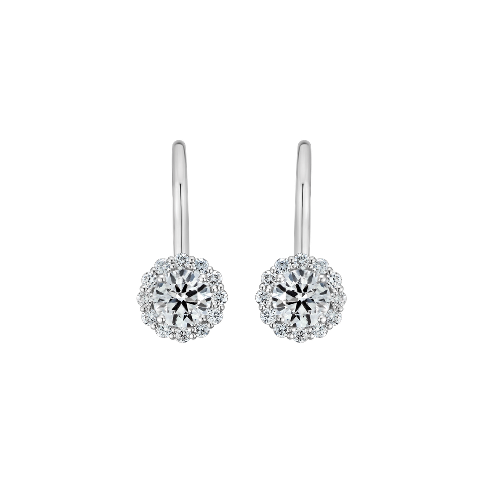 Náušnice s diamantmi Bloom Spark