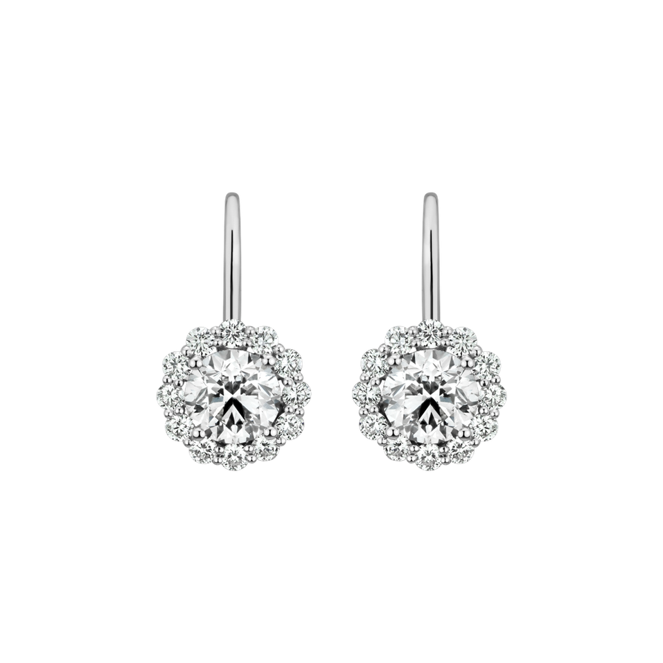 Náušnice s diamantmi Bloom Spark