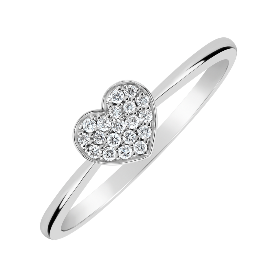 Prsteň s diamantmi Pure Love