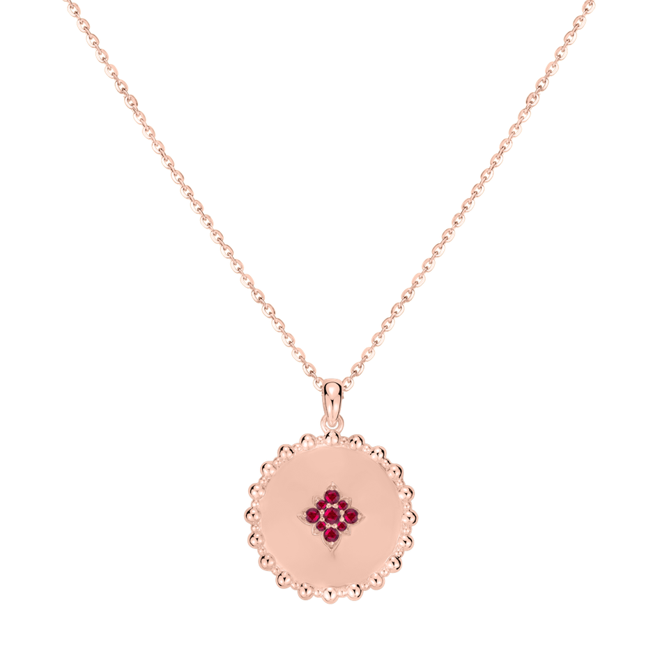 Náhrdelník s rubínmi Piece of Sun