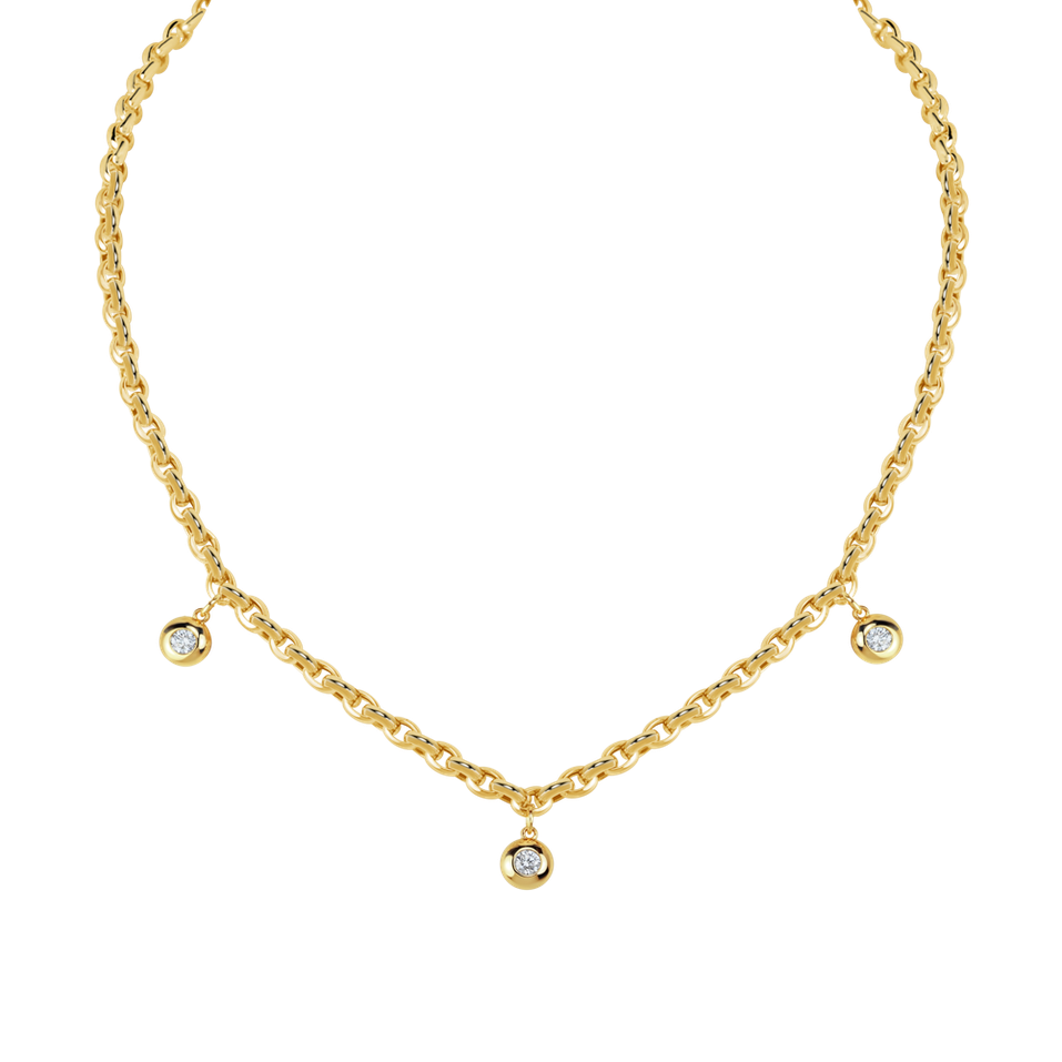 Náhrdelník s diamantmi The Bold