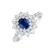 Prsteň s diamantmi a zafírom Queen of Sapphire1