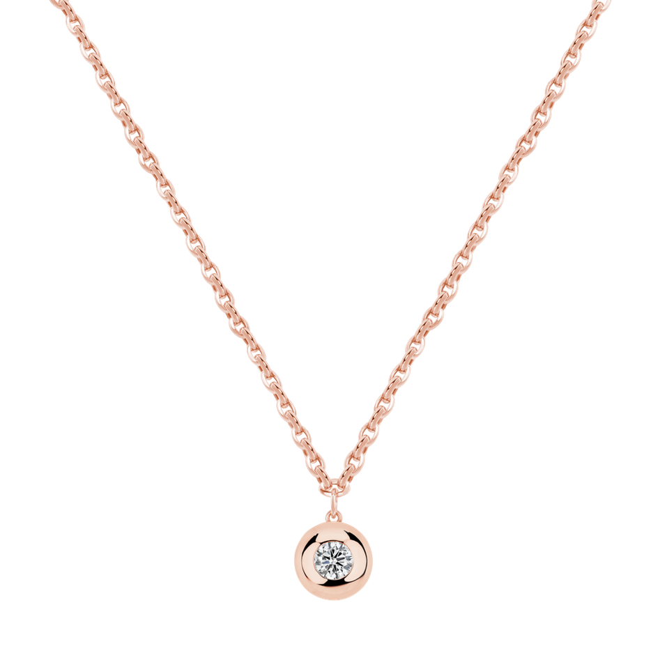 Náhrdelník s diamantom The Bold