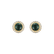Náušnice s diamantmi a malachitom Pure Malachite2