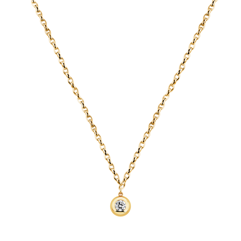 Náhrdelník s diamantom The Bold