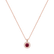 Náhrdelník s diamantmi a rubínom Bonbon1