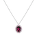 Náhrdelník s diamantmi a rhodolitom Scarlet Monarch2