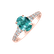 Prsteň s diamantmi a apatitom Shimmering dazzle1