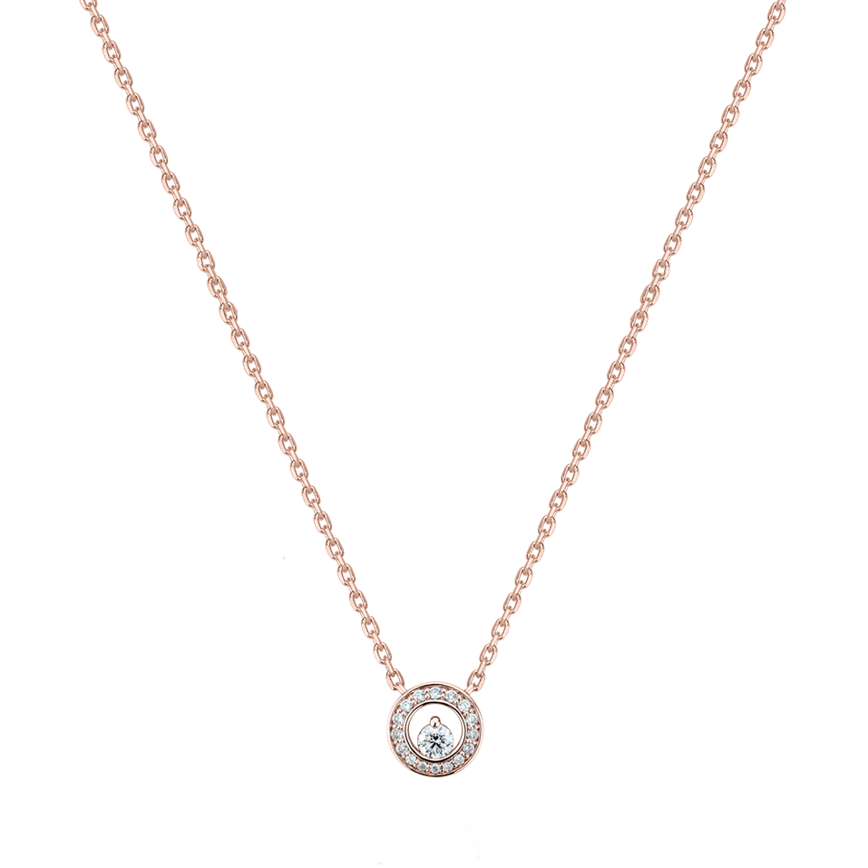 Náhrdelník s diamantmi Hidden Circle