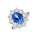 Prsteň s diamantmi a tanzanitom Sky Goddes2