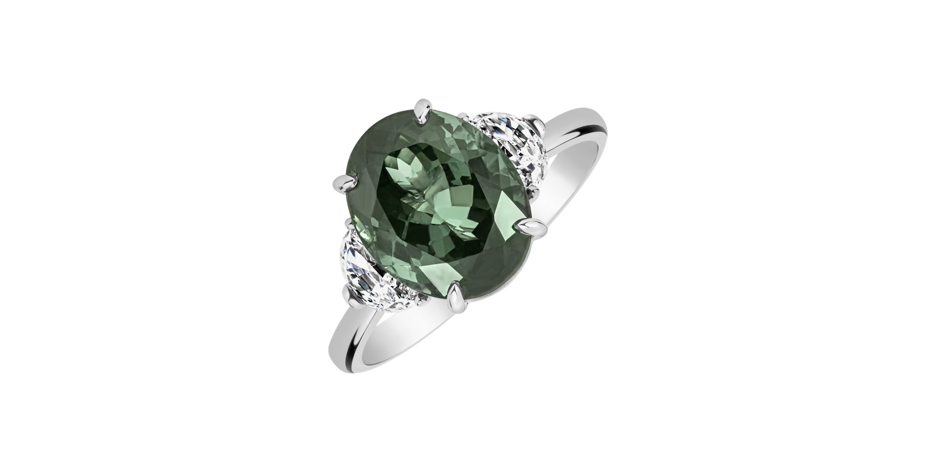 Prsteň s diamantmi a turmalínom Dynasty Gem